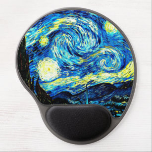 Tapis De Souris Gel Le célèbre tableau de Van Gogh, Starry Night