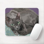 Tapis De Souris GEL MOUSEPAD - chats de KORAT pour vous garder (Avec souris)