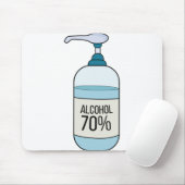Tapis De Souris Gel Sanitizer à la main avec 70% d'alcool (Avec souris)
