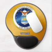 Tapis De Souris Gel U.S. Gel Mousepad de vétéran de l'Armée de l'Air (Côté gauche)