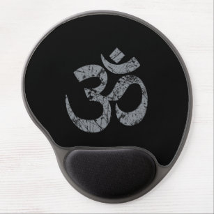 Tapis De Souris Gel Yoga grunge de spiritualité de symbole d'OM