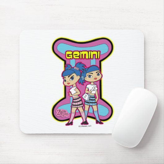 Tapis De Souris Gémeaux Mousepad (Avec souris)