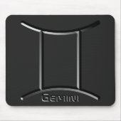 Tapis De Souris GEMINI, Conception abstraite du signe zodiaque, (Devant)