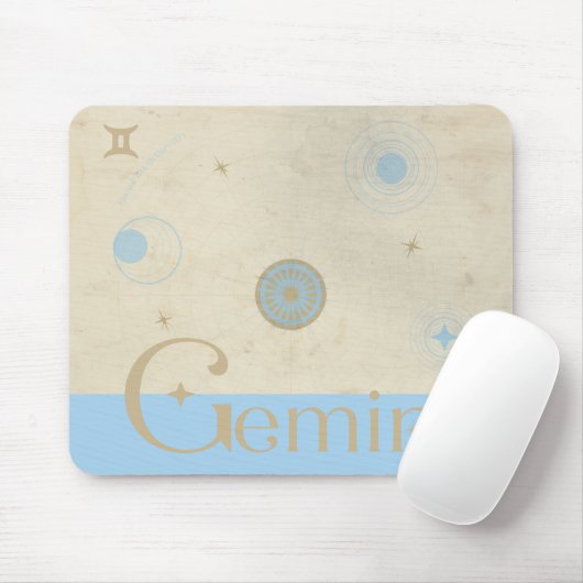 Tapis De Souris Gemini Zodiac Mousepad (Avec souris)