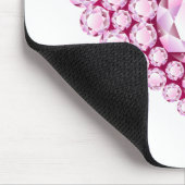 Tapis De Souris Gemmes cardiaques à quartz rose (Coin)