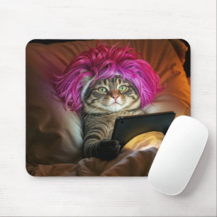 Tapis De Souris Gen Z Chat Stationnement d'une tablette électroniq