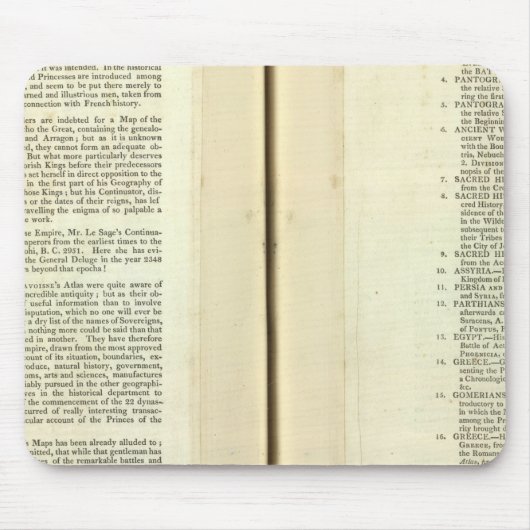 Tapis De Souris Généalogique, historique, chronologique complet (Devant)