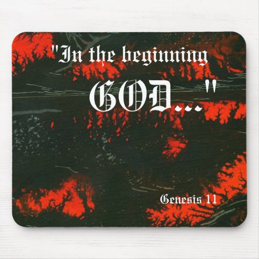 Tapis De Souris Genèse 1:1 Mousepad (Devant)