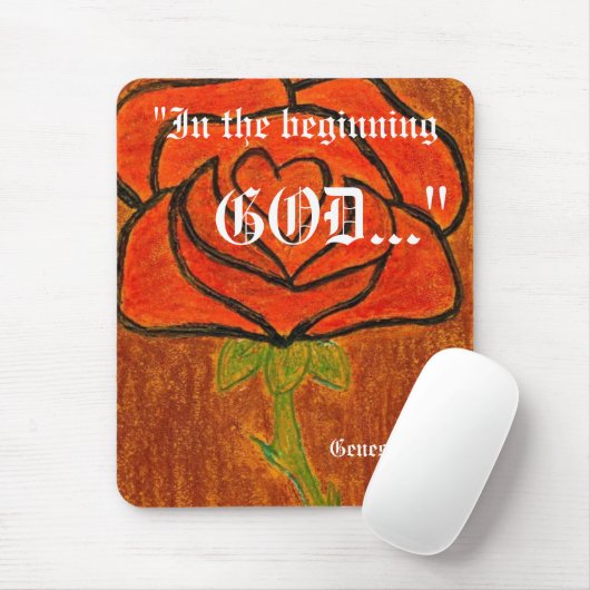 Tapis De Souris Genèse 1:1 Mousepad (Avec souris)
