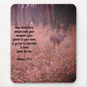 Tapis De Souris Genèse 27:3 Pad de souris Buck Whitetail