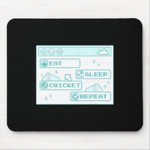 Tapis De Souris Génie de l'informatique Manger Dormir Cricket Répé