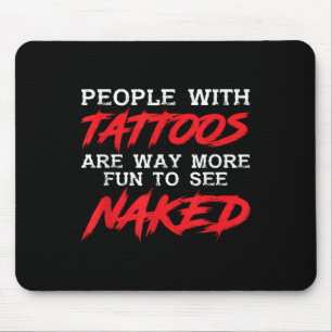 Tapis De Souris Gens Drôle Avec Des Tatouages _ Tatoué Enceint _ T