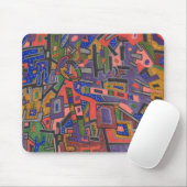 Tapis De Souris "Geo Tech" Abstrait Mousepad (Avec souris)