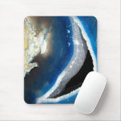 Tapis De Souris Géode Agate Bleu (Avec souris)