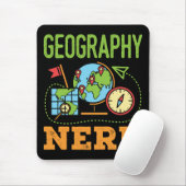 Tapis De Souris Géographie Nerd (Avec souris)