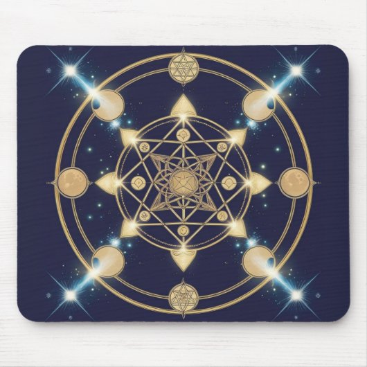Tapis De Souris Géométrie étoilée – Le Code de l'Infini (Devant)