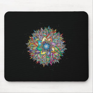 Tapis De Souris Géométrie Mandala Nirvana Art Fractal Sacré Yoga M
