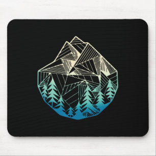 Tapis De Souris Géométrie Montagnes Minimales Randonnée Extérieure