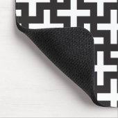 Tapis De Souris Géométrie noir et blanc (Coin)