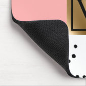 Tapis De Souris Géométrie rose et Pois (Coin)