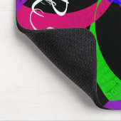 Tapis de souris géométrique à couleurs interchange (Coin)