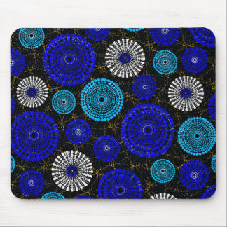 Tapis de souris géométrique African Blue Solar Bur