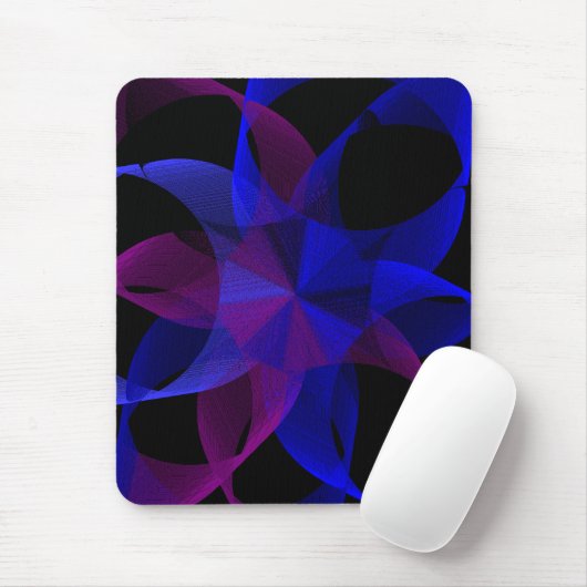 Tapis de souris géométrique anneau cylindre 3D ver (Avec souris)