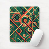 Tapis de souris géométrique Art Déco (Avec souris)