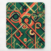 Tapis de souris géométrique Art Déco (Devant)