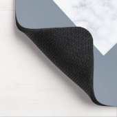 Tapis De Souris géométrique beige gris d'or rose élégant de marbre (Coin)