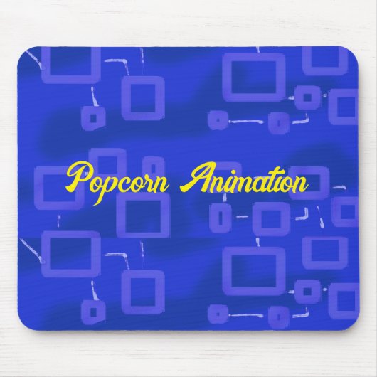 Tapis De Souris Géométrique bleue (Devant)