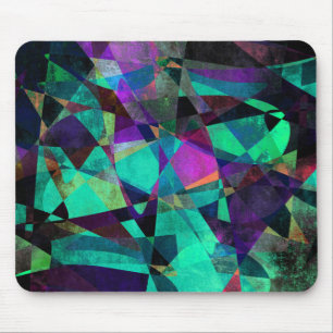 Tapis De Souris Géométrique, colorée, Art Abstrait original