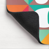 Tapis De Souris Géométrique du milieu du siècle rétro tendance col (Coin)