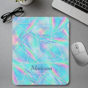 Tapis De Souris Géométrique holographique élégant stylé