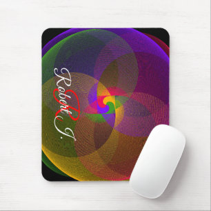 Tapis de souris géométrique mélange de couleurs d'