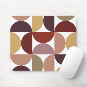 Tapis De Souris Géométrique Rétro Terre Cuite Moderne de Milieu de