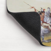 Tapis De Souris George Catlin - attaque de l'ours gris (Coin)