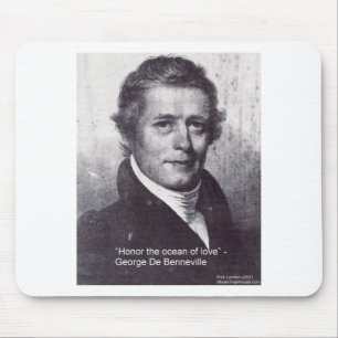Tapis De Souris George De Benneville Océan de l'Amour Citation Cad