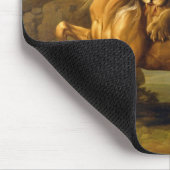 Tapis De Souris George Stubbs | un lion attaquant un cheval, (Coin)