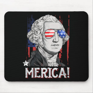 Tapis De Souris George Washington 4 juillet Merica Hommes Femmes