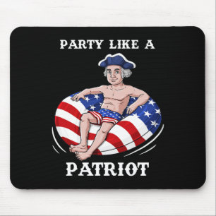 Tapis De Souris George Washington 4 juillet USA Patriot Fun
