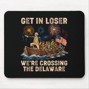 Tapis De Souris George Washington Entre En Traversant Le Delaware