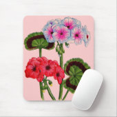 Tapis De Souris géraniums (Avec souris)