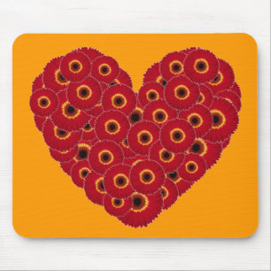 Tapis De Souris Gerber Daisy Heart