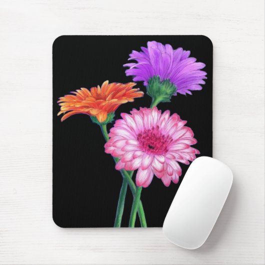Tapis de souris Gerbera Daisy (Avec souris)