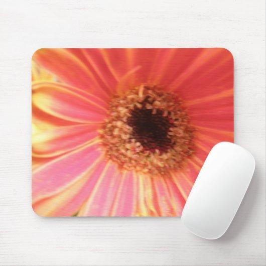 Tapis De Souris Gerbera Daisy Fleur Mousepad (Avec souris)