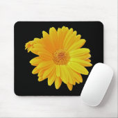 Tapis De Souris Gerbera Daisy (Gerbera hybrida) - Jaune (Avec souris)