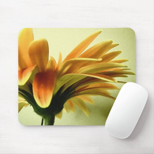 Tapis De Souris Gerbera Fleur Mousepad (Avec souris)