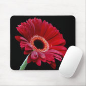 Tapis De Souris Gerbera rouge Mousepad (Avec souris)