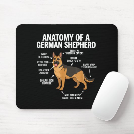 Tapis De Souris German Shepherd  (Avec souris)